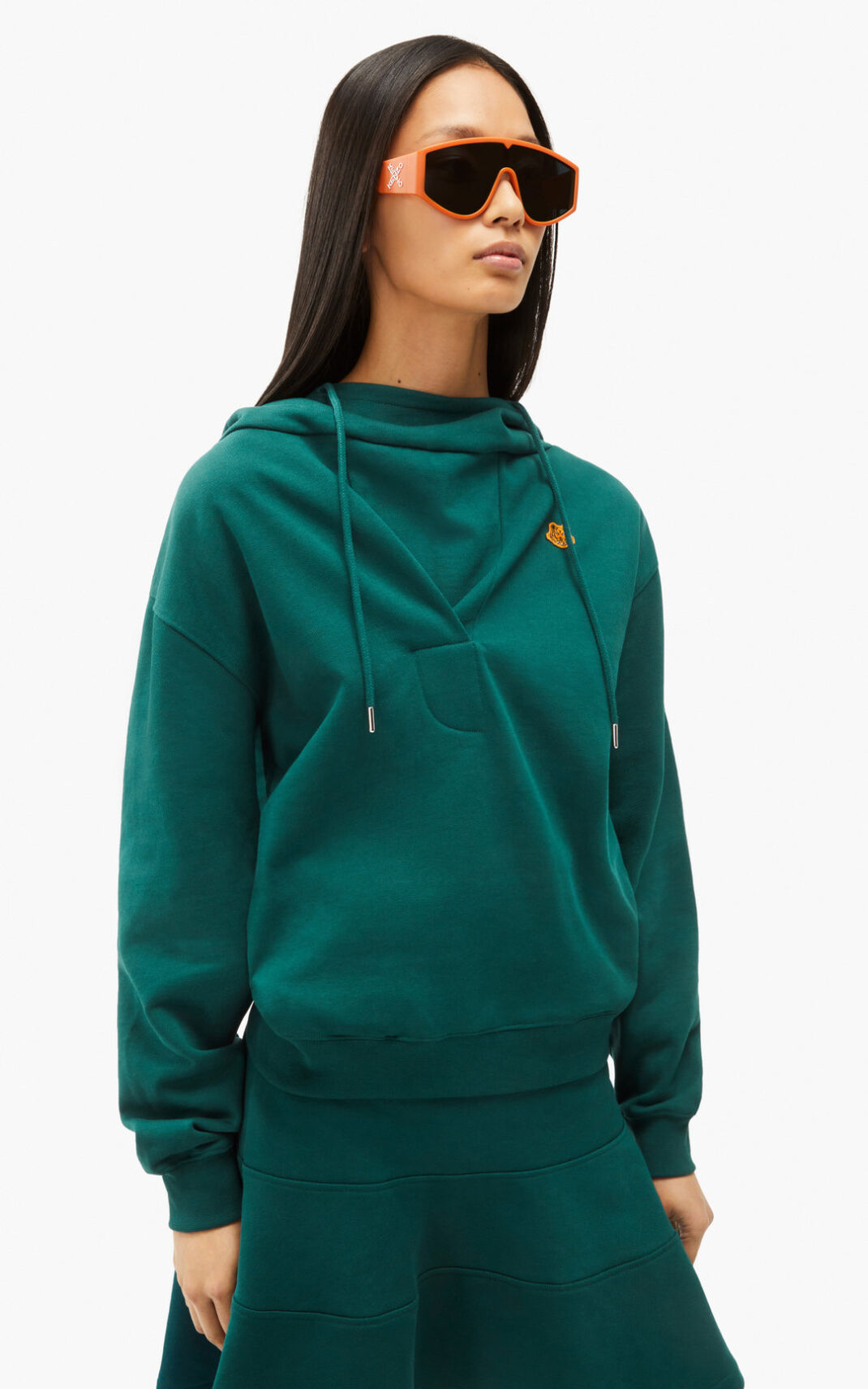 Kenzo Hooded cowl neck Sudaderas Con Capucha Mujer Azules | 2875130-XL